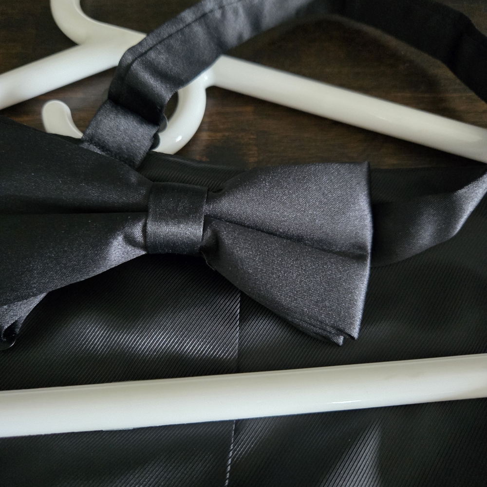 jf j.ferrar Black Tuxedo Satin Lapel Blazer - Picture 4 of 5